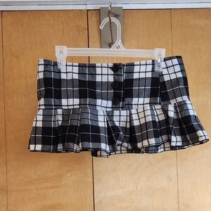 Plaid Mini Skirt